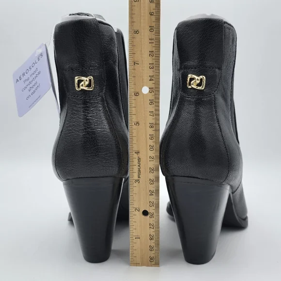 NWT AEROSOLES Lido Mid-Calf Pull-On Heeled Booties, Women's 11M - Picture 8 of 16